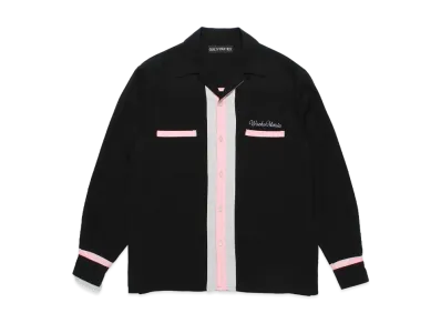 WACKO MARIA Switching 50's Open Collar Shirt "Black"