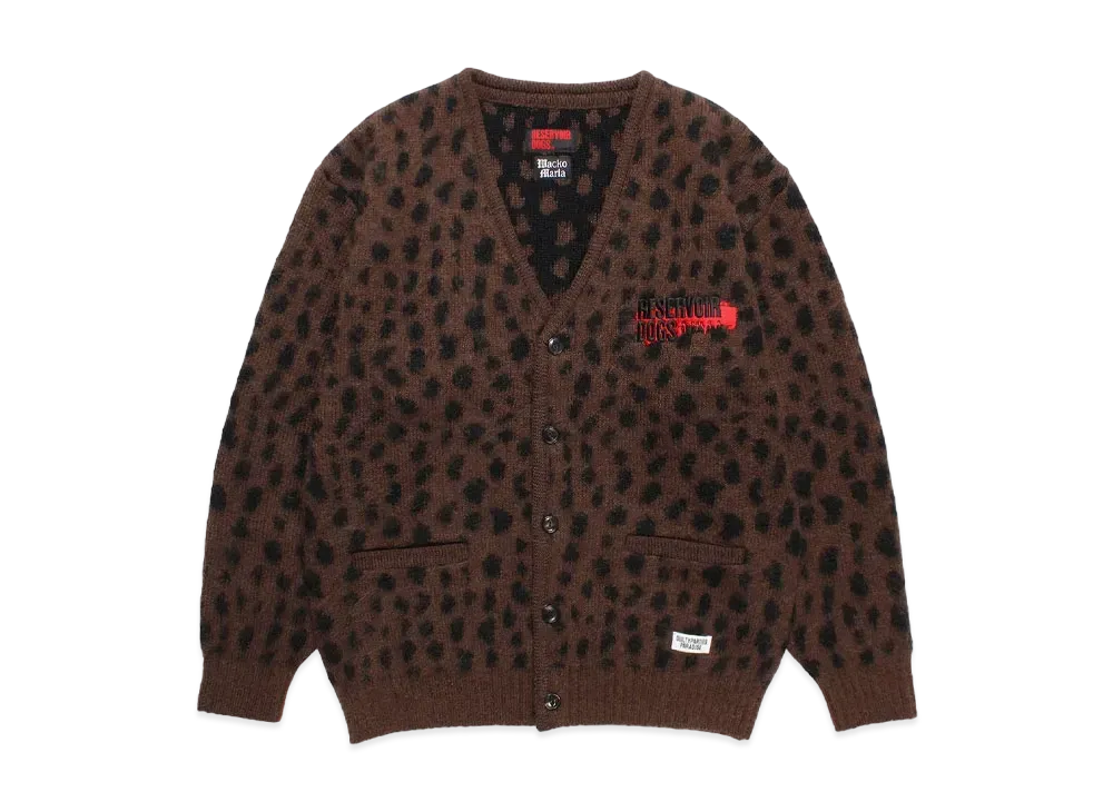 WACKO MARIA x Reservoir Dogs / Heavy Mohair Knit Cardigan "Brown"