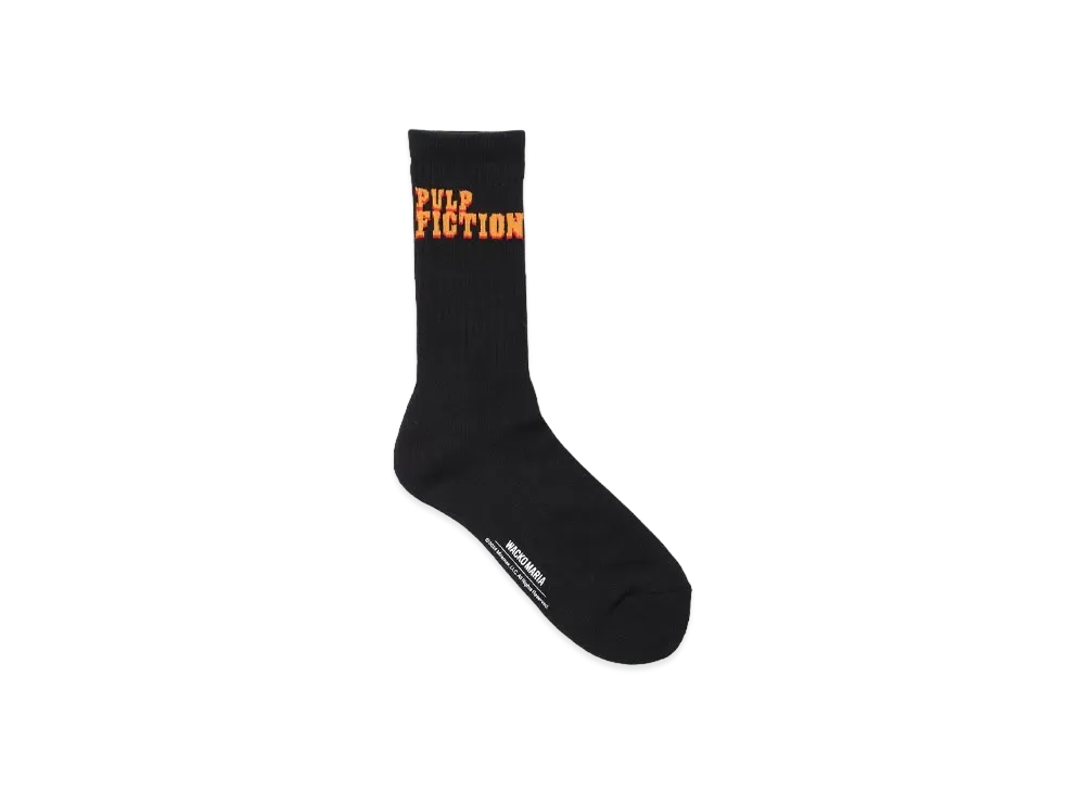 WACKO MARIA x Pulp Fiction / Jacquard Socks "Black"