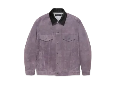 WACKO MARIA Suede Trucker Jacket "Purple"