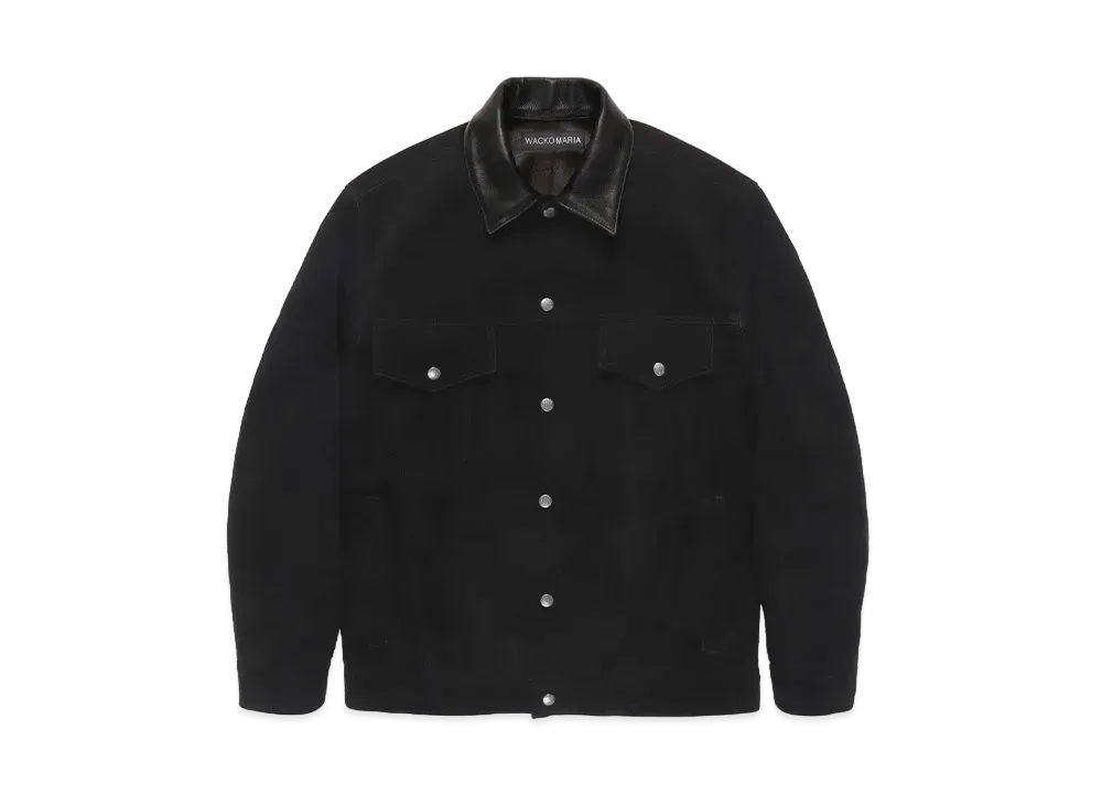 WACKO MARIA Suede Trucker Jacket "Black"