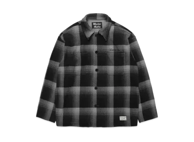 WACKO MARIA Check Fleece Shirt Jacket "Charcoal"
