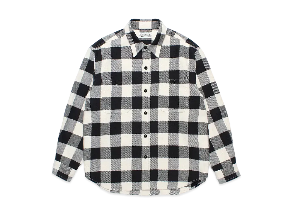 WACKO MARIA Check Flannel Shirt "White"