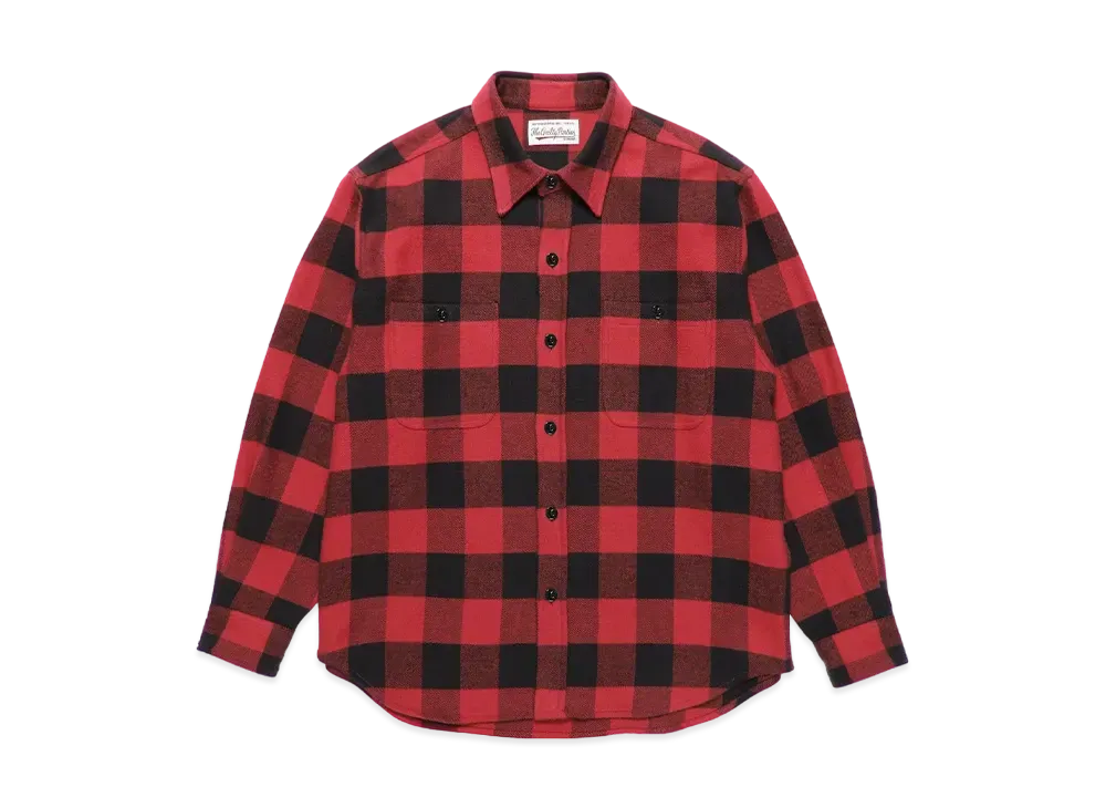 WACKO MARIA Check Flannel Shirt "Red"