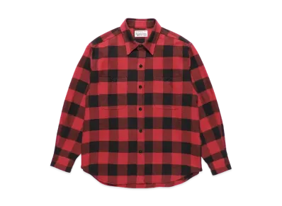 WACKO MARIA Check Flannel Shirt "Red"