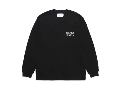 WACKO MARIA Thermal Crew Neck Shirt "Black"