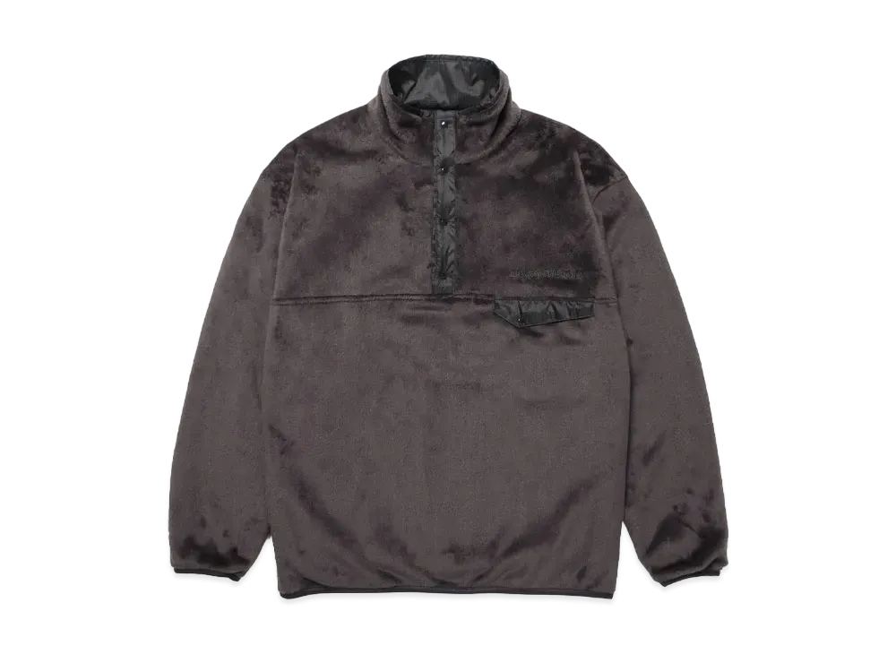 WACKO MARIA Reversible Pullover Boa Fleece Jacket "Gray"