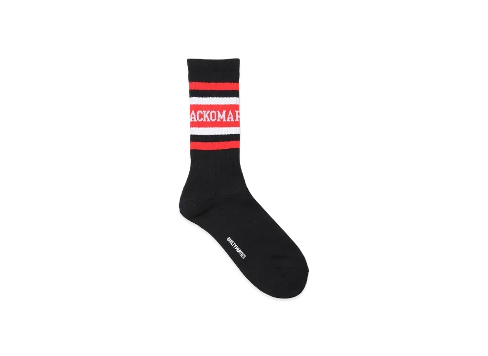 WACKO MARIA Logo Jacquard Socks "Red"