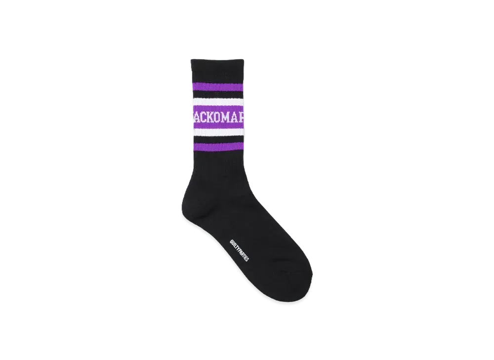 WACKO MARIA Logo Jacquard Socks "Purple"