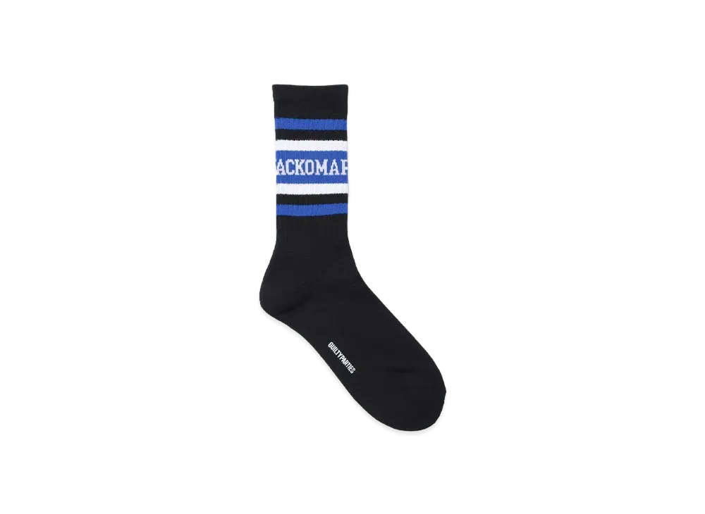 WACKO MARIA Logo Jacquard Socks "Blue"