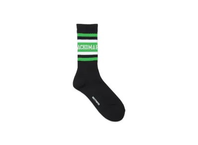 WACKO MARIA Logo Jacquard Socks "Black - Green"