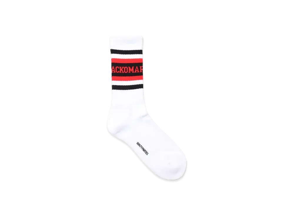 WACKO MARIA Logo Jacquard Socks "Red"