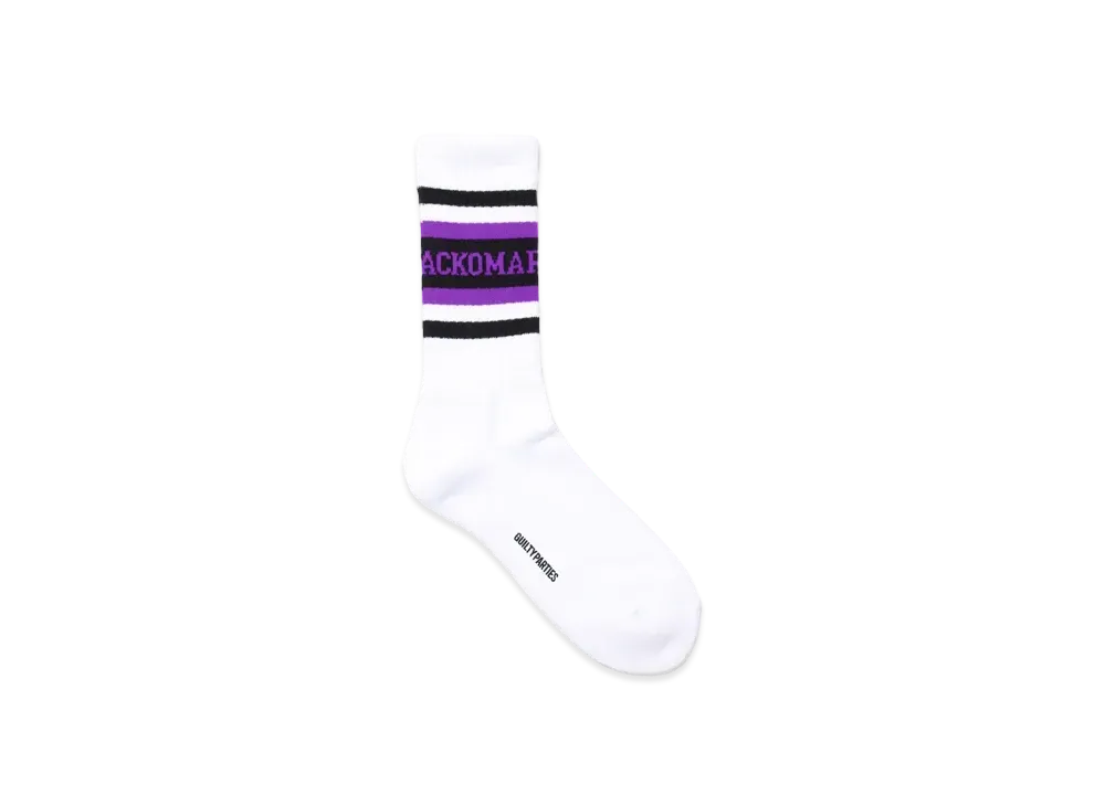 WACKO MARIA Logo Jacquard Socks "Purple"