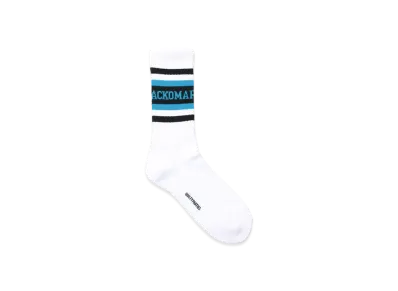 WACKO MARIA Logo Jacquard Socks "Sax"