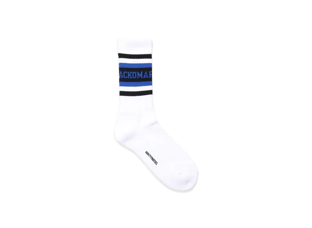 WACKO MARIA Logo Jacquard Socks "Blue"