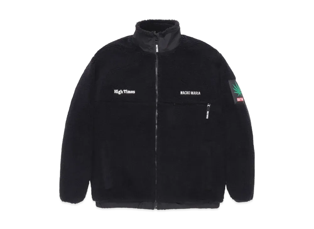 WACKO MARIA x High Times / Boa Fleece Jacket "Black"