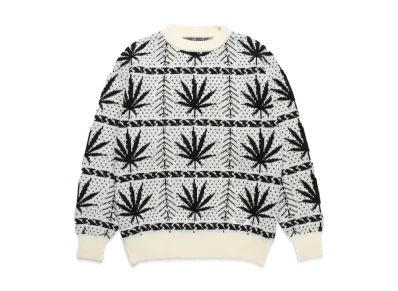 WACKO MARIA x High Times / Jacquard Knit Sweater "White"
