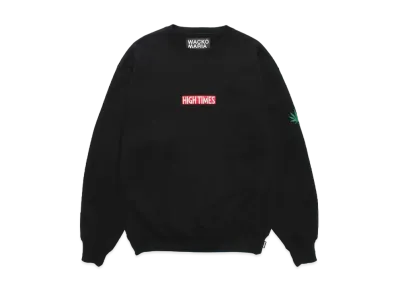 WACKO MARIA x High Times / Heavy Weight Crew Neck Sweat Shirt "Black"