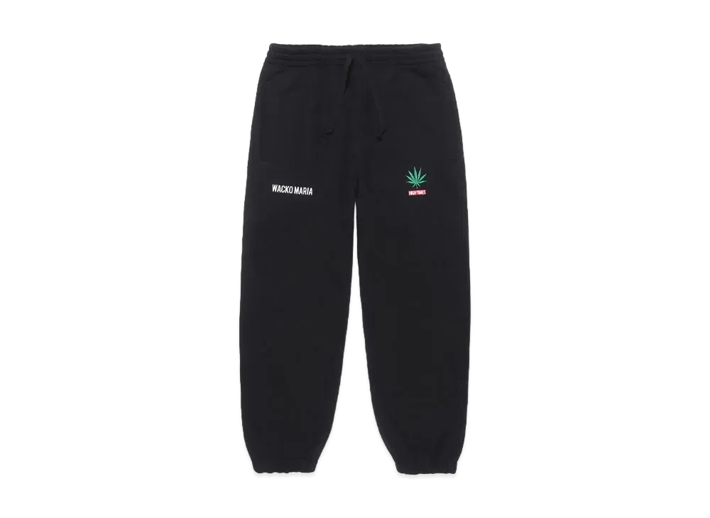 WACKO MARIA x High Times / Heavy Weight Sweat Pants "Black"