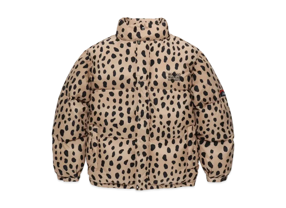 WACKO MARIA x NANGA Leopard Down Jacket "Beige"