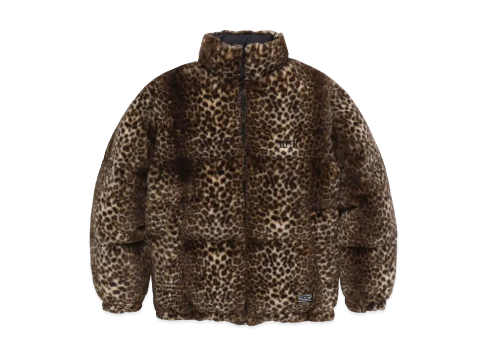 WACKO MARIA x NANGA Leopard Fur Down Jacket "Beige"