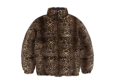 WACKO MARIA x NANGA Leopard Fur Down Jacket "Beige"