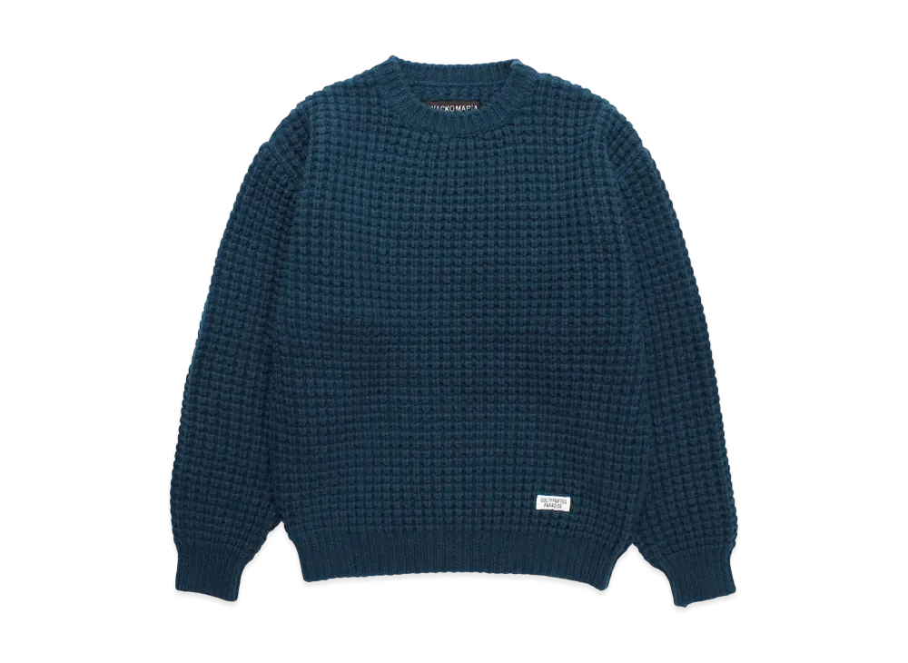 WACKO MARIA Waffle Knit Sweater "Green"