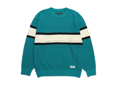 WACKO MARIA Logo Jacquard Knit Sweater "Green"