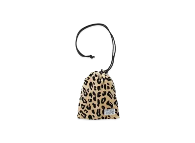 WACKO MARIA Drawstring Bag "Leopard Velvet"