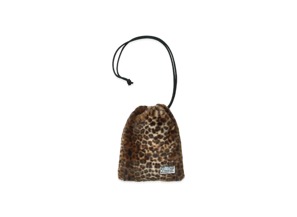 WACKO MARIA Drawstring Bag "Leopard Fur"