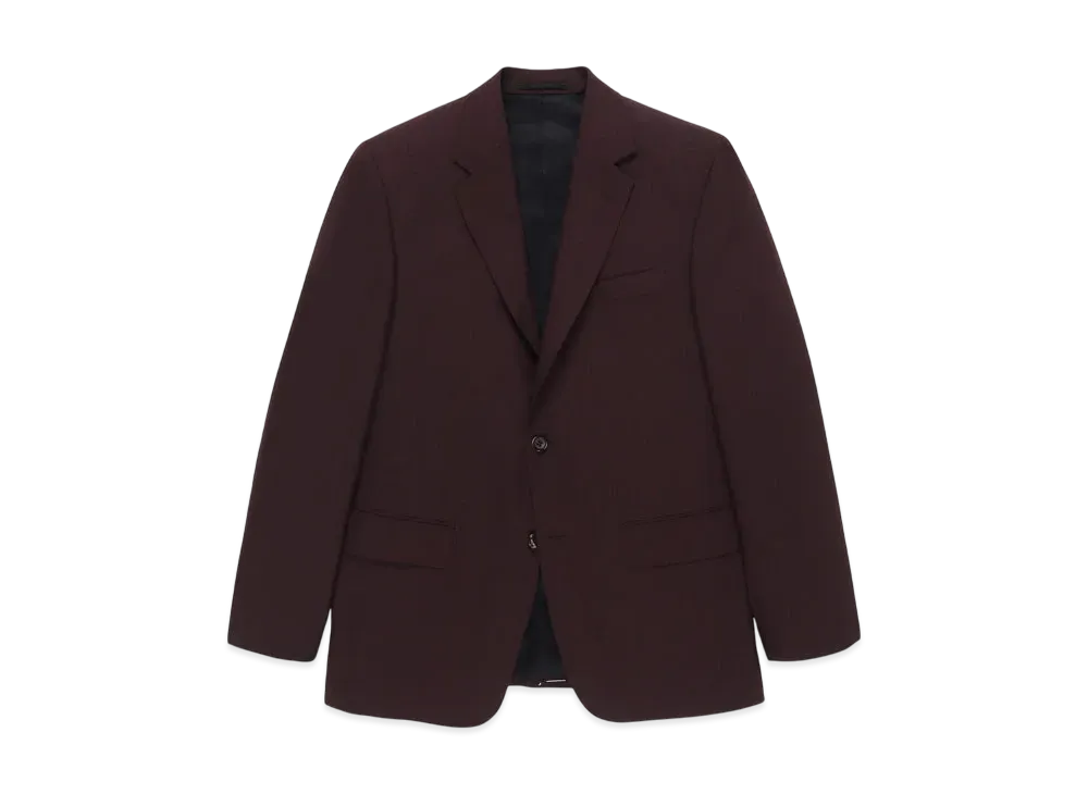 WACKO MARIA x DORMEUIL Single Breasted Jacket "Dark Purple"