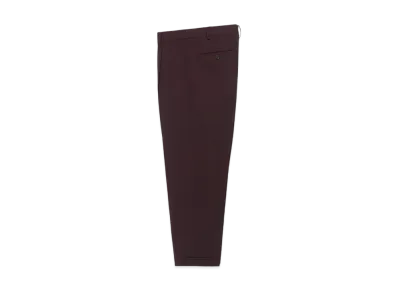 WACKO MARIA x DORMEUIL Pleated Trousers (Type-1) "Dark Purple"