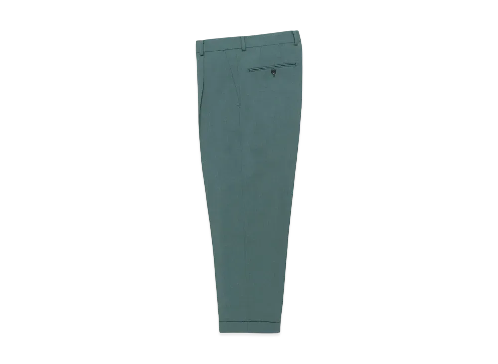 WACKO MARIA x DORMEUIL Pleated Trousers (Type-2) "Green"