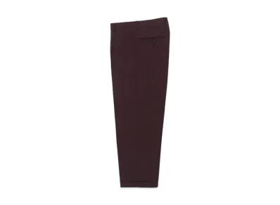 WACKO MARIA x DORMEUIL Double Pleated Trousers "Dark Purple"