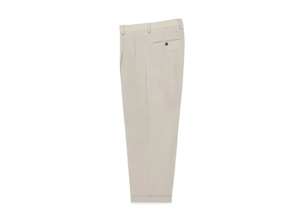 WACKO MARIA x DORMEUIL Double Pleated Trousers "Light Beige"