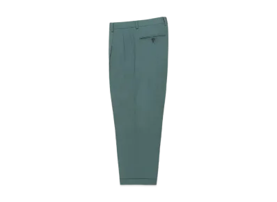 WACKO MARIA x DORMEUIL Double Pleated Trousers "Green"