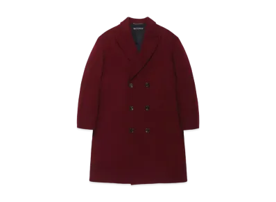 WACKO MARIA Double Breasted Coat "Burgundy"