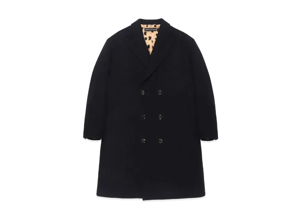 WACKO MARIA Double Breasted Coat "Black"