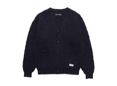 WACKO MARIA Aran Cardigan "Navy"