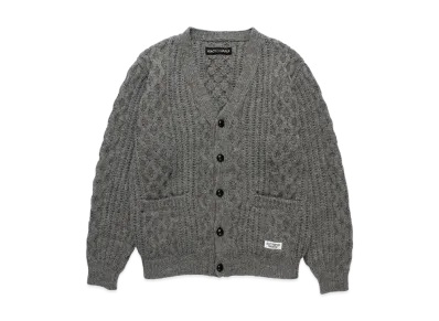 WACKO MARIA Aran Cardigan "Gray"