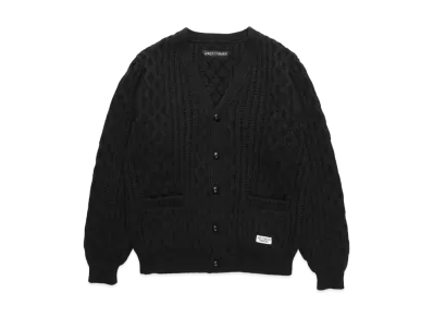 WACKO MARIA Aran Cardigan "Black"