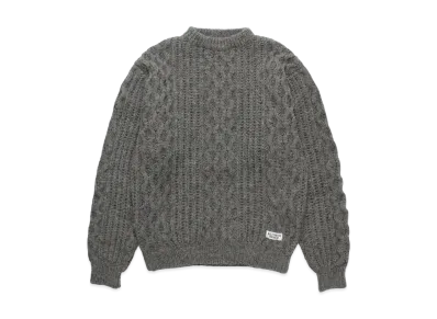 WACKO MARIA Aran Sweater "Gray"