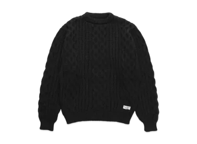 WACKO MARIA Aran Sweater "Black"