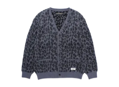 WACKO MARIA Heavy Mohair Knit Cardigan "Purple"