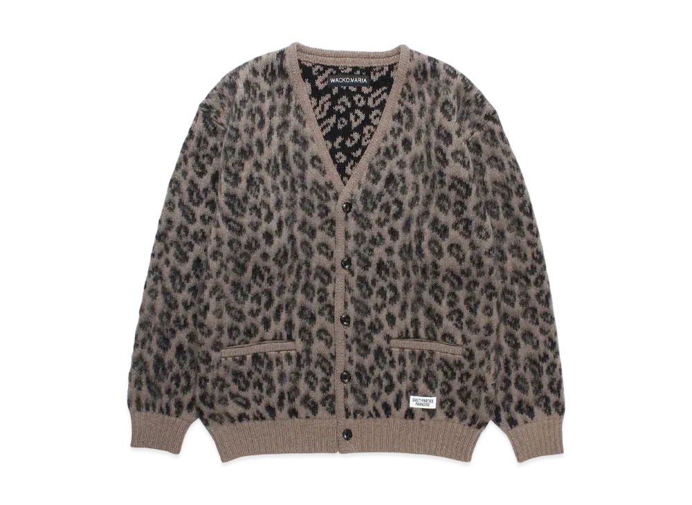 WACKO MARIA Heavy Mohair Knit Cardigan "Brown"
