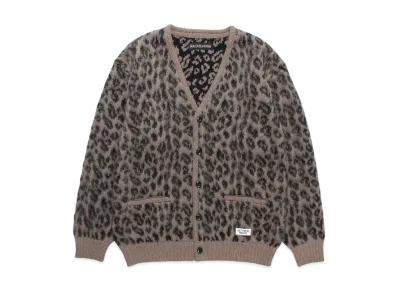WACKO MARIA Heavy Mohair Knit Cardigan "Brown"