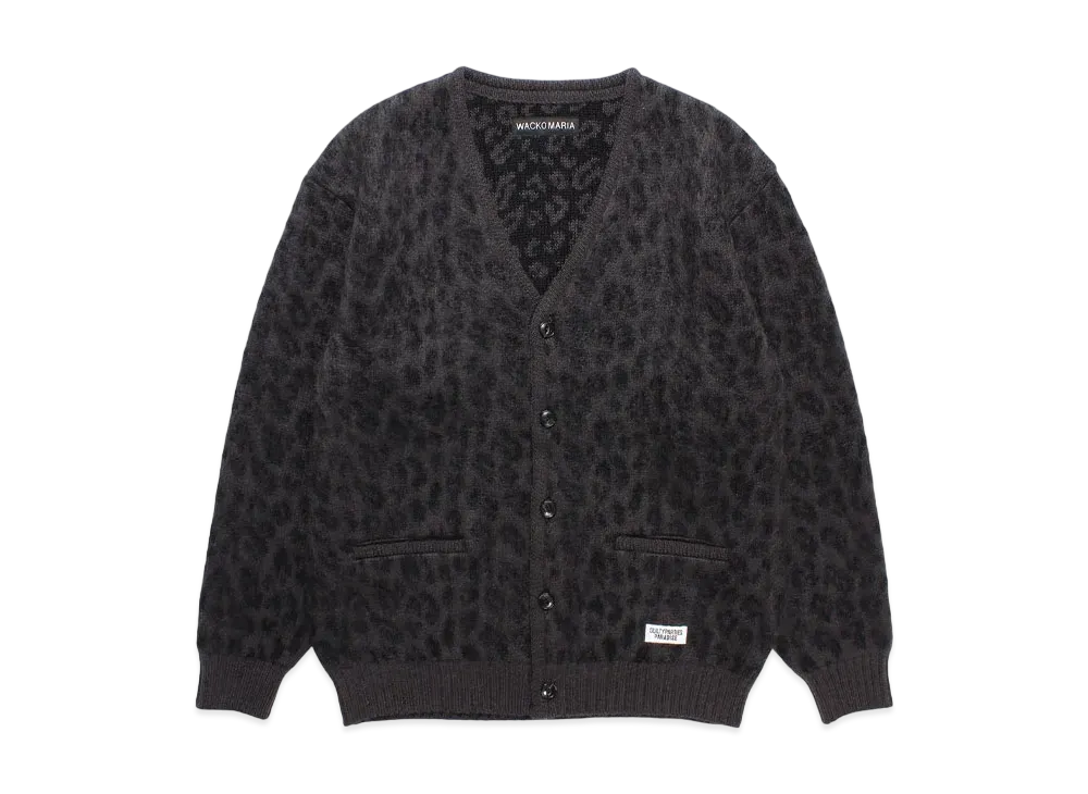 WACKO MARIA Heavy Mohair Knit Cardigan "Charcoal"