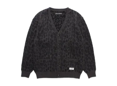 WACKO MARIA Heavy Mohair Knit Cardigan "Charcoal"