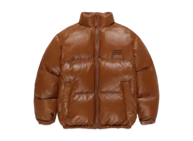 WACKO MARIA Leather Down Jacket "Brown"