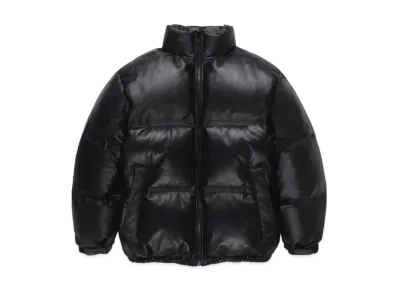 WACKO MARIA Leather Down Jacket "Black"